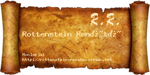 Rottenstein Renátó névjegykártya